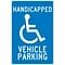 Parking Signs; Handicapped Vehicle Parking, 18X12, .040 Aluminum