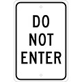 Directional Signs; Do Not Enter, 18X12, .080 Egp Ref Aluminum