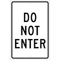 Directional Signs; Do Not Enter, 18X12, .080 Hip Ref Aluminum
