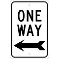 Directional Signs; One Way (With Left Arrow), 18X12, .080 Egp Ref Aluminum