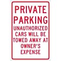 National Marker Reflective Private Parking Unauthorized Cars Will Be Towed Away At Owners Expense