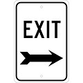 Directional Signs; Exit (With Right Arrow), 18X12, .080 Egp Ref Aluminum