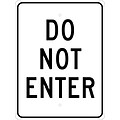 Directional Signs; Do Not Enter, 24X18, .080 Hip Ref Aluminum