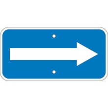 Directional Signs; Graphic, (Arrow), 6X12, .080 Egp Ref Aluminum