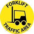 Floor Signs; Walk On, Forklift Traffic Area, 17 Dia