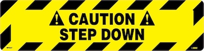 Floor Signs; Walk On, Caution Step Down, 6X24