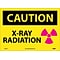 Caution Labels; X-Ray Radiation, Graphic, 10X14, Adhesive Vinyl