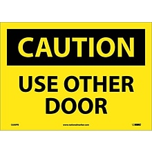 Caution Labels; Use Other Door, 10X14, Adhesive Vinyl