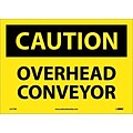 Caution Labels; Overhead Conveyor, 10X14, Adhesive Vinyl