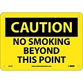 Caution Signs; No Smoking Beyond This Point, 7X10, Rigid Plastic