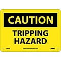 Tripping Hazard, 7X10, Rigid Plastic, Caution Sign