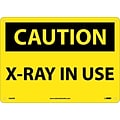 Caution Signs; X-Ray In Use, 10X14, Rigid Plastic
