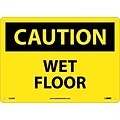 Caution Signs; Wet Floor, 10X14, Rigid Plastic