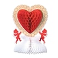 Beistle 11" Valentine Centerpiece; Red/White, 3/Pack