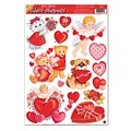 Beistle 12 x 17 Valentine Clings; 91/Pack