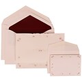 JAM Paper® Wedding Invitation Combo Sets, 1 Sm 1 Lg, White with Maroon Lined Envelopes with Maroon Design, 150/pack (307224856)