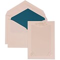 JAM Paper® Wedding Invitation Set, Large, 5.5 x 7.75, White with Blue Lined Envelopes and Seashell Border, 50/Pack (307424870)