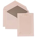 JAM Paper® Wedding Invitation Set, Large, 5.5 x 7.75, White Cards, Seashell Border, Silver Lined Envelopes, 50/pack (307424875)