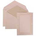 JAM Paper® Wedding Invitation Set, Large, 5.5 x 7.75, White, Ivory Garden Border, Crystal Lined Envelopes, 50/pack (308324953)