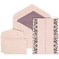 JAM Paper® Wedding Invitation Combo Sets, 1 Sm 1 Lg, White Cards, Black Castilian, Purple Lined Envelopes, 150/pack (305724751)