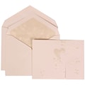 JAM Paper® Wedding Invitation Set, Large, 5.5 x 7.75, White, Heart Vine Border, Crystal Lined Envelopess, 50/pack (306324786)