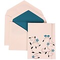JAM Paper® Wedding Invitation Set, Large, 5.5 x 7.75, Colorful Birds with Blue Lined Envelopes, 50/pack (308124935)