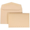 JAM Paper® Wedding Invitation Set, Small, 3 3/8 x 4 3/4, Ivory Cards, Ivory Garden Tuxedo, Ivory Envelopes, 100/pack (308724979)