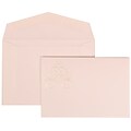 JAM Paper® Wedding Invitation Set, Small, 3 3/8 x 4 3/4, White with White Envelopes and Heart Carriage, 100/pack (313425320)