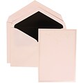 JAM Paper® Wedding Invitation Set, Large, 5.5 x 7.75 Cards, White, Ivory Heart Jewels, Black Lined Envelopes, 50/pk (305424701)