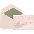 JAM Paper® Wedding Invitation Set, Large, 5.5 x 7.75, Purple, Colorful Princess, Sage Green Lined Envelopes, 50/pack (311725208)