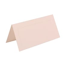 JAM Paper® Foldover Placecards, 2 x 4.25, White with Embossed Border place cards, 100/pack (31212523