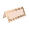 JAM Paper® Foldover Placecards, 2 x 4.25, White With Gold Triple Border place cards, 100/pack (31212