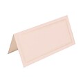 JAM Paper® Foldover Placecards, 2 x 4.25, White with Double Ivory Border place cards, 100/pack (312125231)