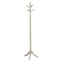 Monarch 71.5H x 19.5W x 19.5D Wood Coat Rack, Antique White