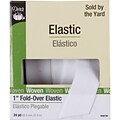 Fold-Over Elastic 1X24yd-White