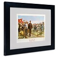 Trademark Fine Art Marching to Victory 11 x 14 Black Frame Art