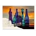 Trademark Fine Art Blue Sunset By Numbers 18 x 24 Canvas Art