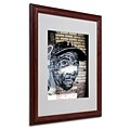 Trademark Fine Art Hiphop Yankee Fan Pop  16 x 20 Wood Frame Art