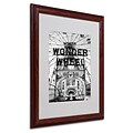 Trademark Fine Art Coney Island Wonder Wheel 16 x 20 Wood Frame Art