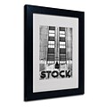Trademark Fine Art Wall Street STOCK 11 x 14 Black Frame Art