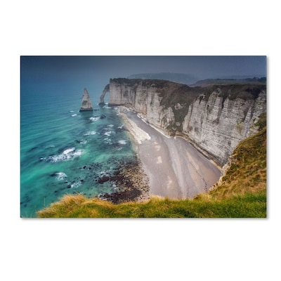 Trademark Fine Art Etretat In the Fog 30 x 47 Canvas Art