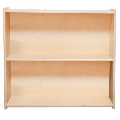 Wood Designs™ Contender™ 2-Shelf 27 1/4H Fully Assembled Plywood Bookshelf, Birch (C12930F)