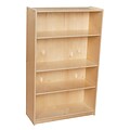 Wood Designs™ Contender™ 46 3/4H Adjustable Plywood Bookshelf, Birch (C12948AJ)