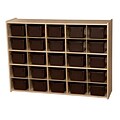 Wood Designs™ Contender™ 25 Tray Storage With Chocolate Trays, Baltic Birch