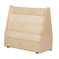Wood Designs™ Contender™ 29(H) Assembled Double-Sided Book Display With Casters