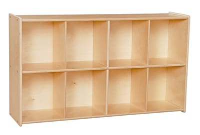 Wood Designs™ Contender™ 27 1/4H Eight-Cubby Knapsack Storage, Birch