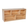 Wood Designs™ Storage 24H Mobile Single Classroom Storage Unit, Birch
