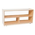 Wood Designs™ Storage 24H Versatile Shelf Storage With Acrylic Back, Birch