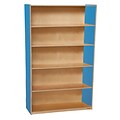 Wood Designs™ Storage 60(H) Fully Assembled Plywood Bookshelf, Blueberry