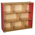 Wood Designs™ Storage 42H Mobile Storage Unit, Strawberry Red